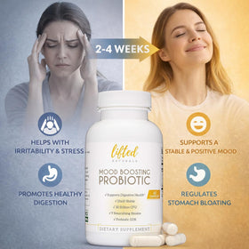 Lifted Naturals Mood support Probiotic 60 capsules bottle