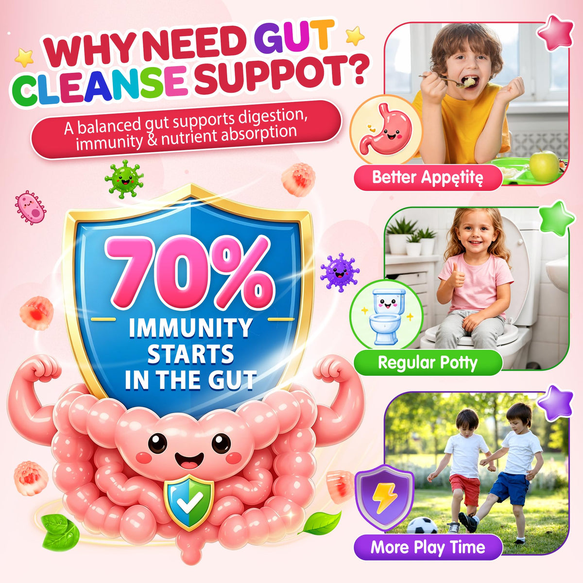 LILICARE Para Cleanse Gummies ingredients list on packaging