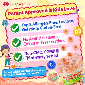 LILICARE Para Cleanse Gummies with children enjoying them
