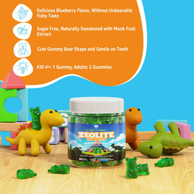 LILICARE Zeolite Dêtõx Gummies on a wooden table