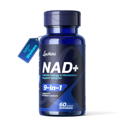 LincNutri NAD+ Supplement for Women, NMN + NR Complex 250mg