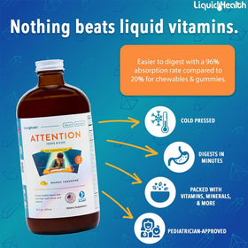 LIQUIDHEALTH Attention Liquid Multivitamin 16 oz back view