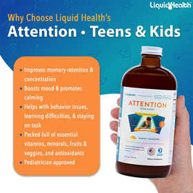 LIQUIDHEALTH Attention Liquid Multivitamin 16 oz side view