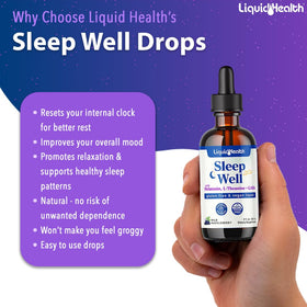 LIQUIDHEALTH Sleep Well Melatonin Drops Wild Huckleberry flavour