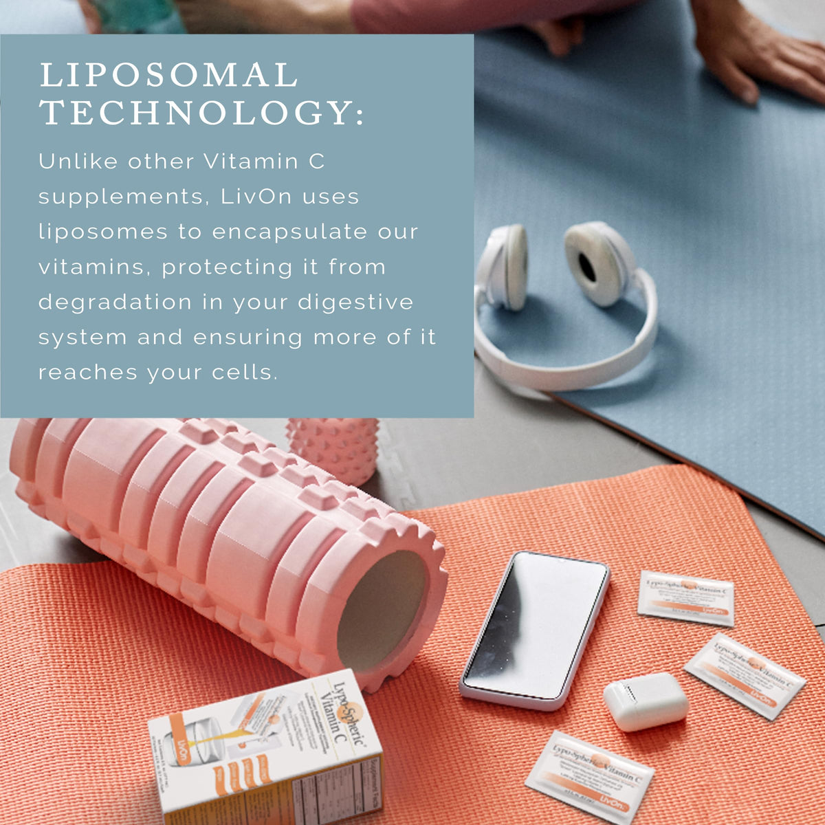LivOn Laboratories Lypo-Spheric Vitamin C 1000mg packet back view