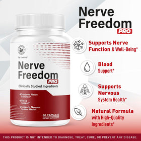 LIVORKA Nerve Freedom Pro Capsules side view showing label
