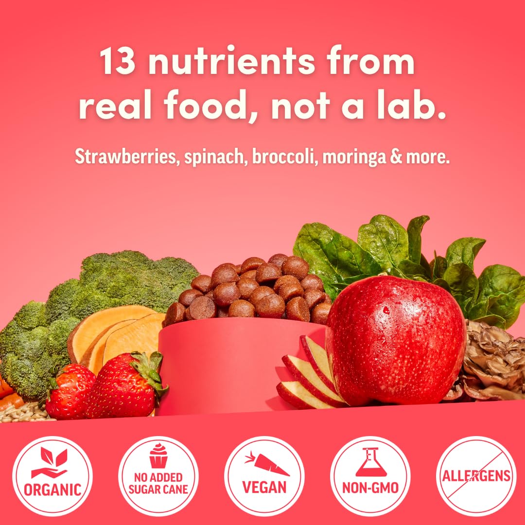 Llama Naturals Multivitamin Gummies ingredients list on the back