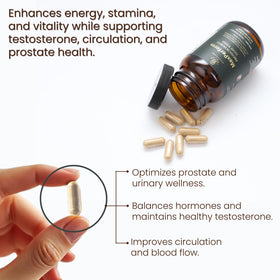 LONLIFE MaxPerform Horny Goat Weed & Maca Root Supplement side view
