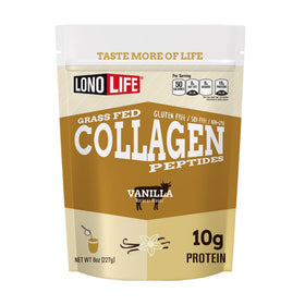 LonoLife Collagen Peptides Vanilla 8-ounce container front view
