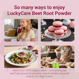 Luckycare Organic Beet Root Powder in healthy baking