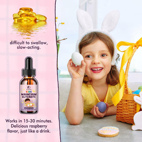 LUCNVEM Kids Magnesium Glycinate Sleep Liquid Drops ingredients list on the back