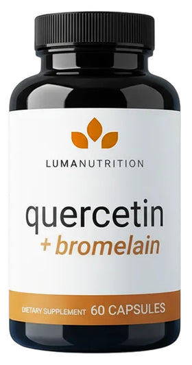 Luma Nutrition Quercetin with Bromelain 500mg capsules front view