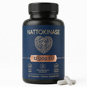 LUNESSA Nattokinase 12000 FU supplement bottle front view