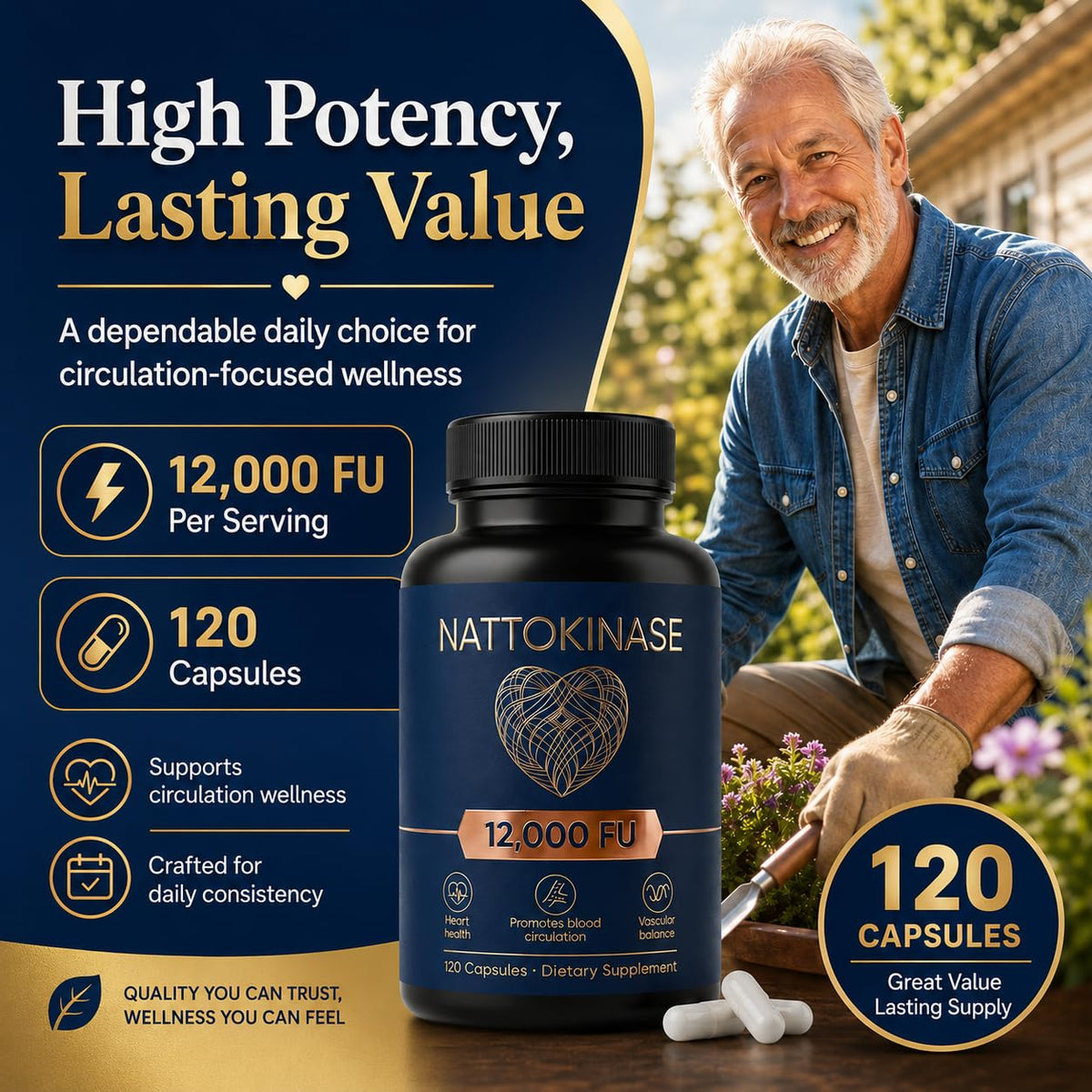 LUNESSA Nattokinase 12000 FU supplement ingredients list