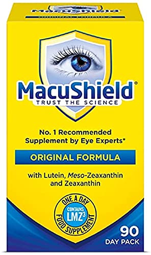 MacuShield Eye Supplement 90 One-a-Day Capsules front view