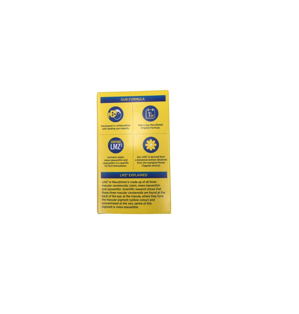MacuShield Macushield Capsules packaging side view