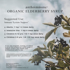 Maine Medicinals Organic Elderberry Syrup ingredients list