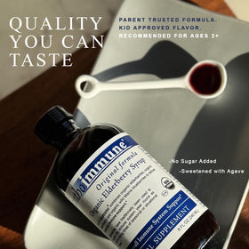 Maine Medicinals Organic Elderberry Syrup with fresh elderberries