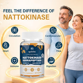 Marafiki Liposomal Nattokinase Supplement showing serving size on a spoon