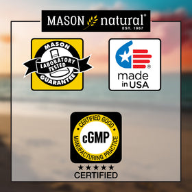 MASON NATURAL Vein Erect L-Arginine & Maca ingredients list on back of packaging