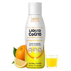 MBS Biotechnology Liquid CoQ10 120mg 17 oz bottle front view