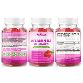 Mchokuu Vitamin B2 Gummies 400mg bottle on kitchen counter