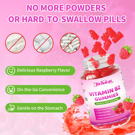 Mchokuu Vitamin B2 Gummies 400mg sugar-free label