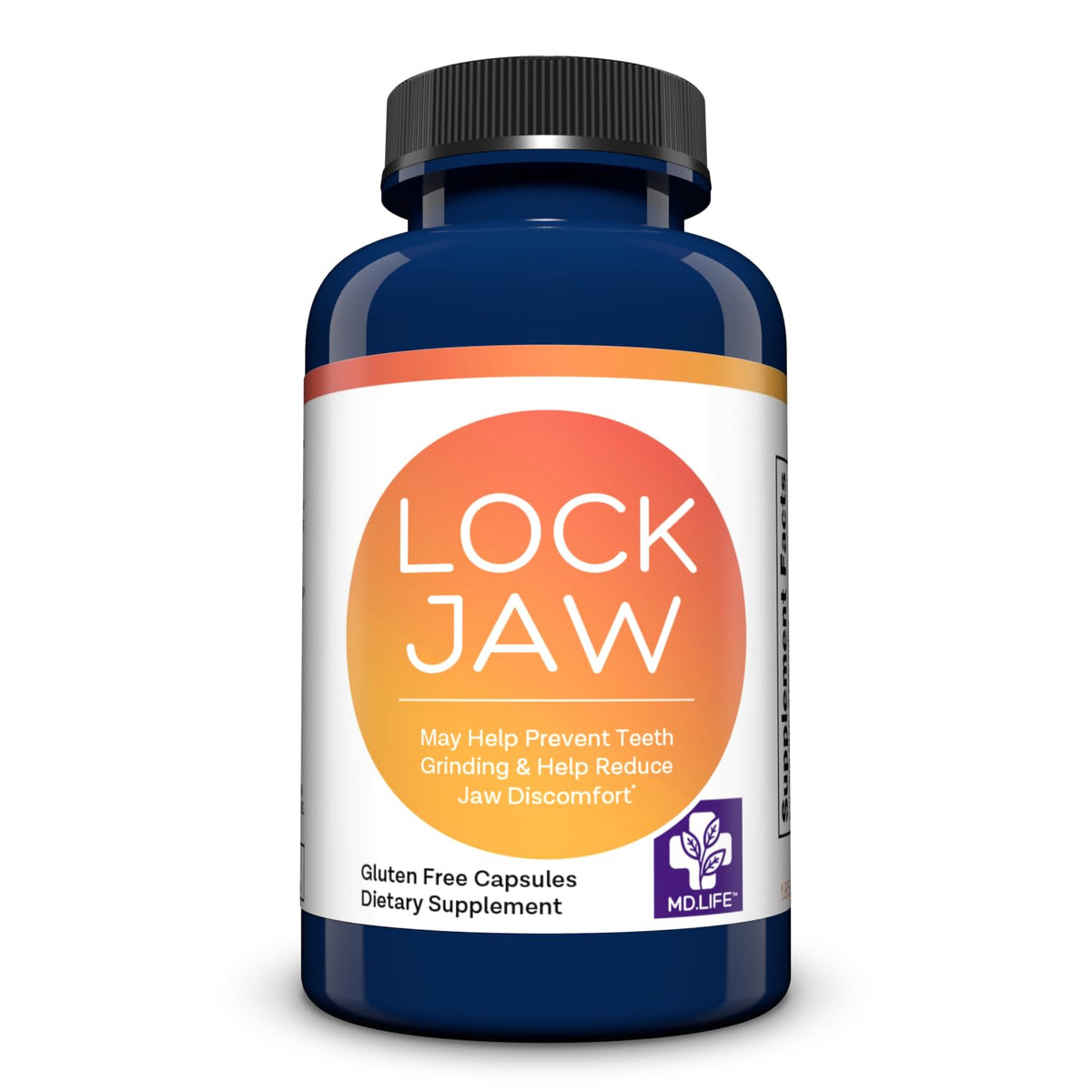 MD.LIFE Lock Jaw Assistance 60 Vegan Capsules front view