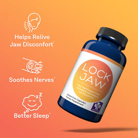 MD.LIFE Lock Jaw Assistance bottle with a measuring spoon