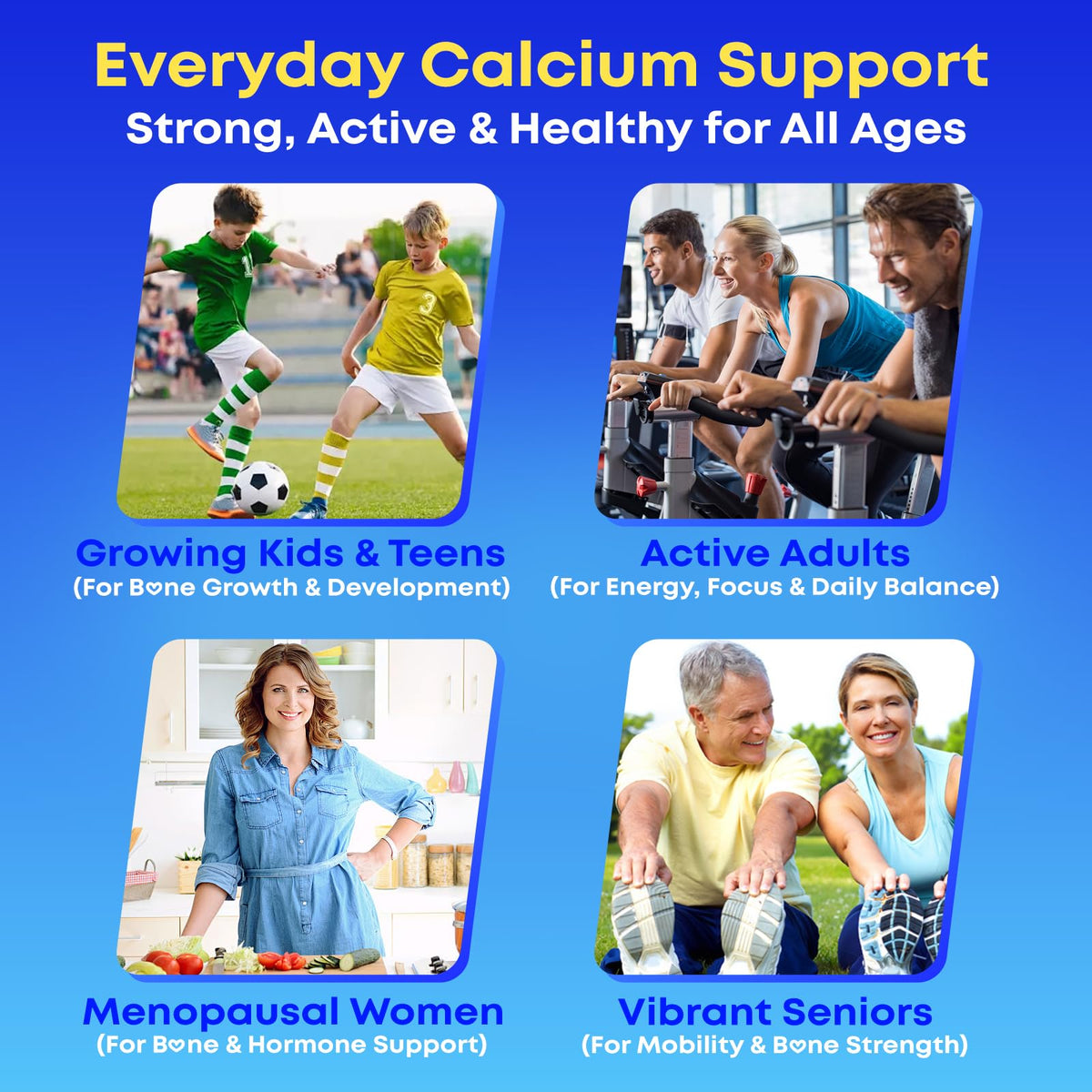 Meceilays Calcium Citrate Gummies with a hand holding a gummy