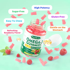 MEENCCD Omega-3 Gummies 1000mg close-up of gummies