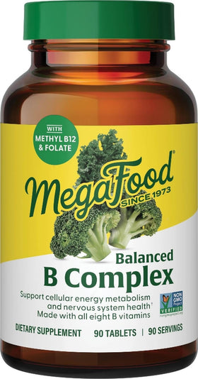 MegaFood B Complex 90 Tablets front view