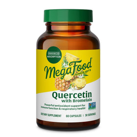 MegaFood Quercetin with Bromelain 60 capsules front view