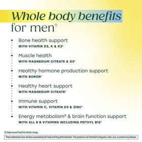 MegaFood Whole Body Multivitamin for Men capsules close-up