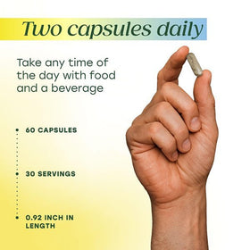 MegaFood Whole Body Multivitamin for Men capsules in a hand
