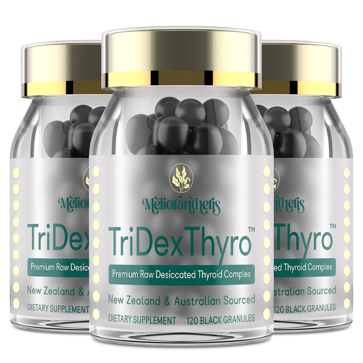 Meliorantheris TriDexThyro™ Thyroid Supplement 375 mg front view