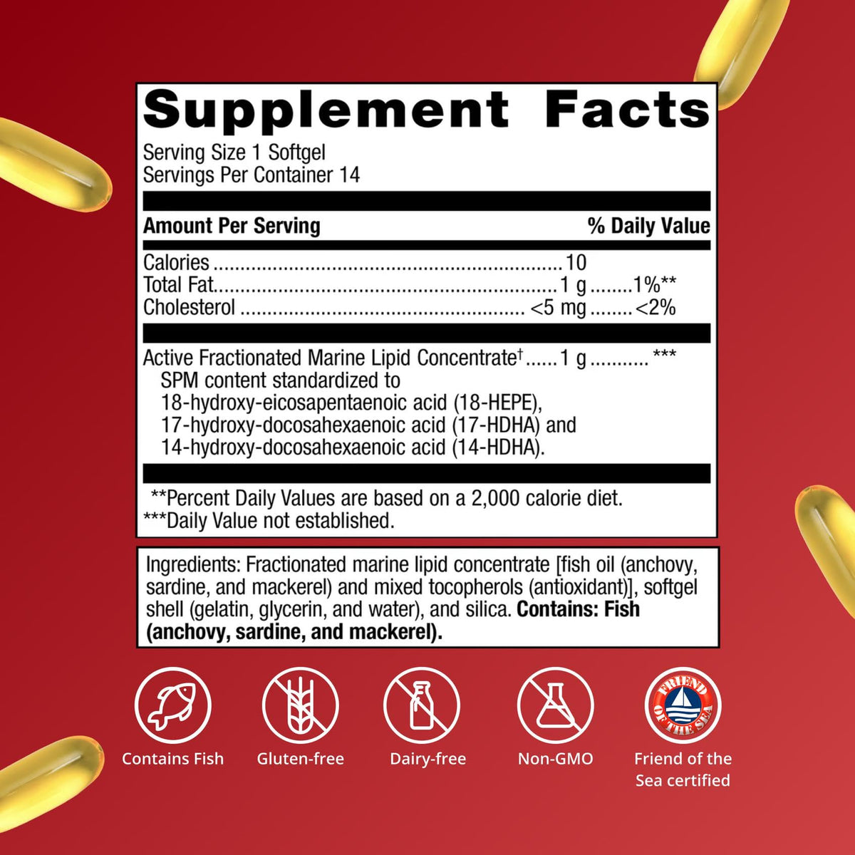 Metagenics SPM Active One Daily Supplement softgel close-up