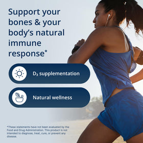 Metagenics Vitamin D3 5000 IU Supplement back view