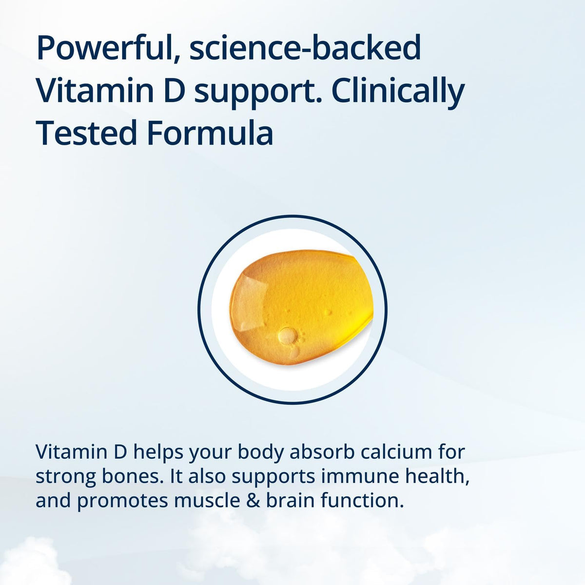 Metagenics Vitamin D3 5000 IU Supplement bottle with softgels