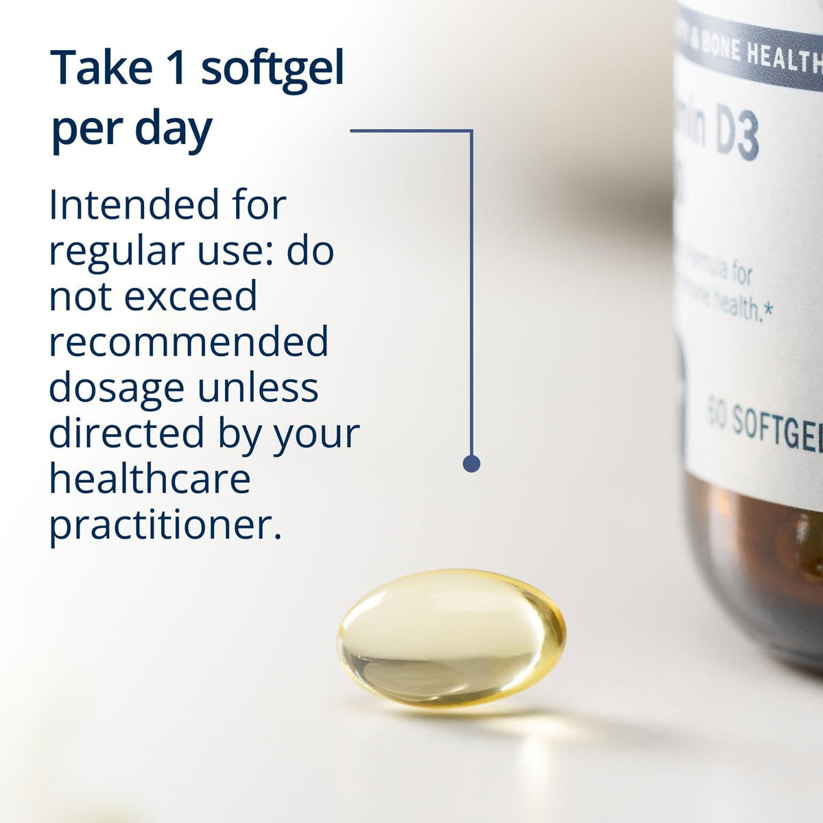 Metagenics Vitamin D3 5000 IU Supplement packaging