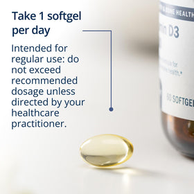 Metagenics Vitamin D3 5000 IU Supplement packaging