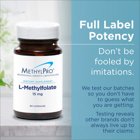 MethylPro B Complex capsules on a table