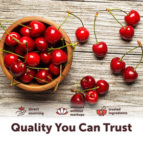 Micro Ingredients Tart Cherry+ softgels on a table