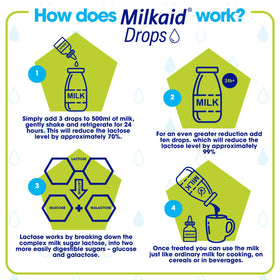 Milkaid Junior Lactase Enzyme Chewable Tablets close-up of tablets