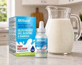 Milkaid Junior Lactase Enzyme Chewable Tablets strawberry flavour