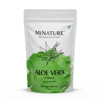minature Aloe Vera Powder 100g front view packaging