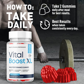 MJO Vital support XL Gummies lifestyle scene with a healthy snack