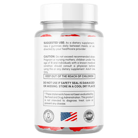 MJO Vital support XL Gummies showing a few gummies on a table