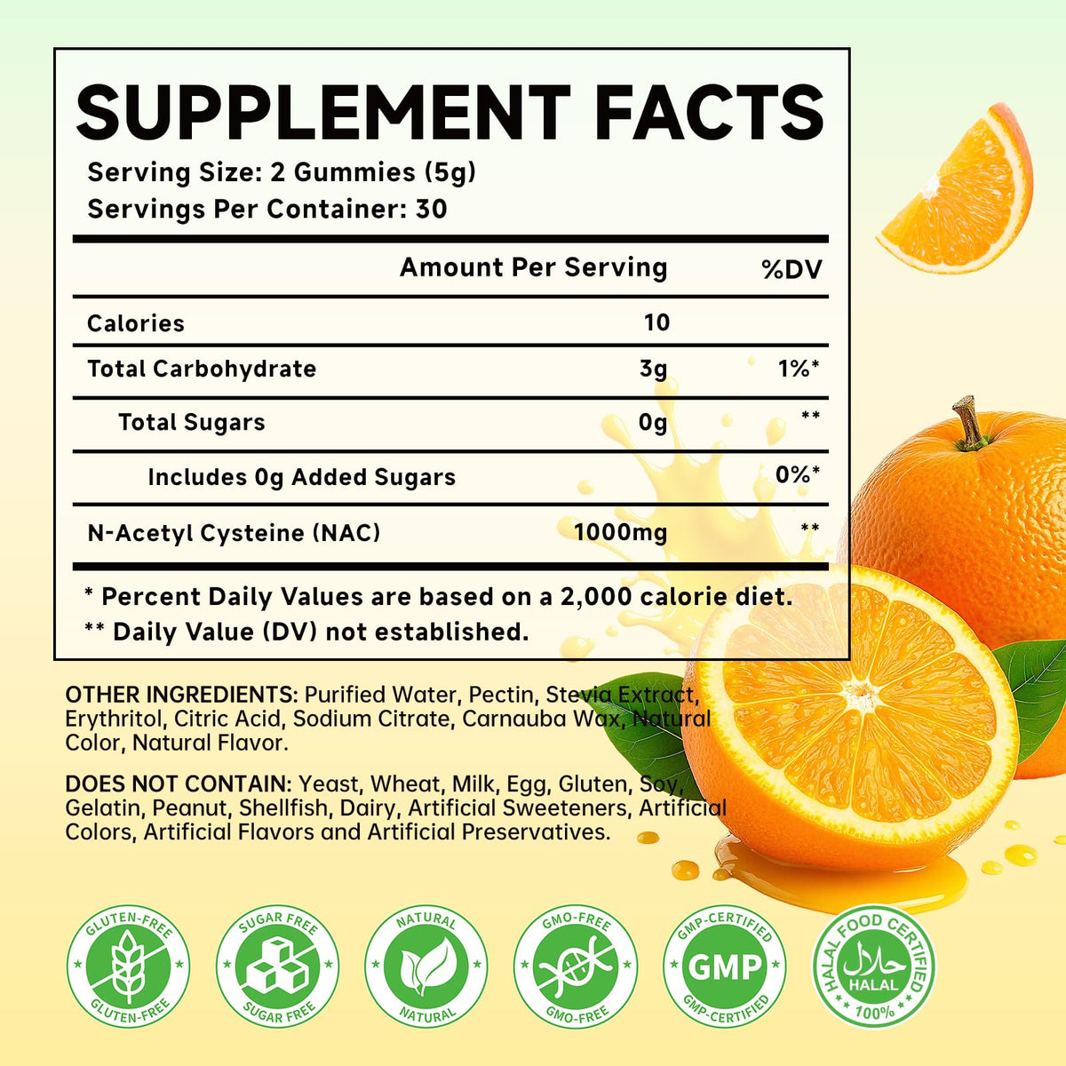 MOORGUMY NAC Gummies 1000mg bottle and gummies
