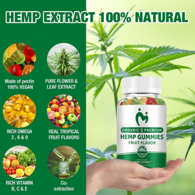 MOSRAY Hemp Gummies Extra Strength 3 Pack side view
